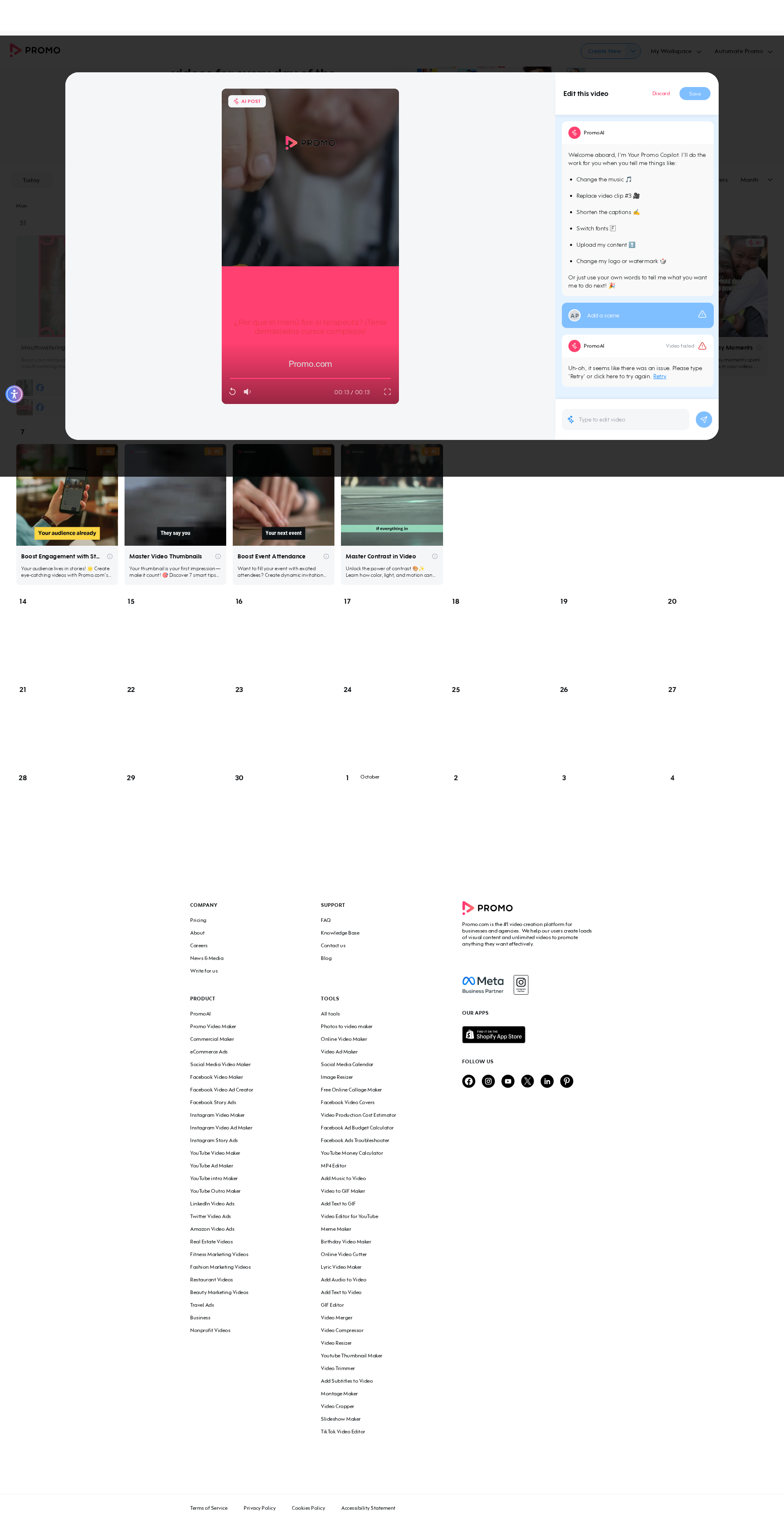 Test failure screenshot